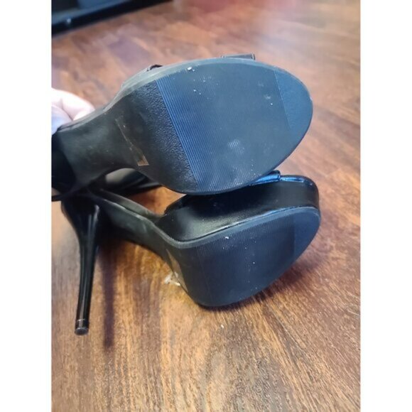 Qupid Black heels size 9 NWOT - Picture 4 of 5